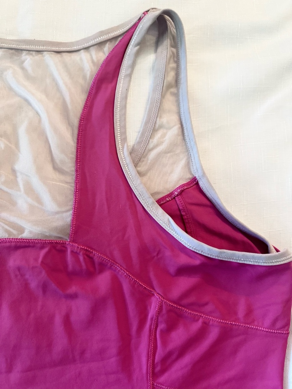 Pink Racerback Athletic Tank Top - Picture 12 of 13